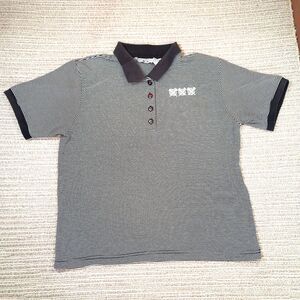 BOCA CLASSICS MEN M GOLF POLO SHIRT STRIPED SHORT SLEEVE COTTON BLEND TOP